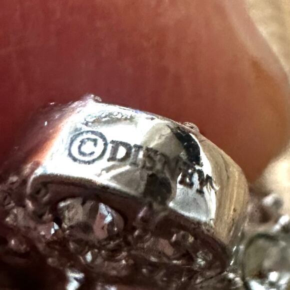 Mickey Mouse Herringbone Chain Earrings by Arribas Brothers Disney Swarovski - Picture 6 of 9